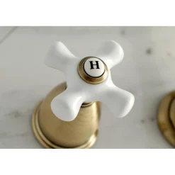 Online Heritage Two Handles Wall Mount Tub Filler Tub Faucets