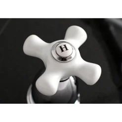 Online Heritage Two Handles Wall Mount Tub Filler Tub Faucets