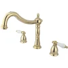 Clearance Heritage Two Handle Three Hole Roman Tub Filler Tub Faucets