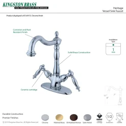Heritage Vessel Deck Mount Sink Faucet Vessel Faucets