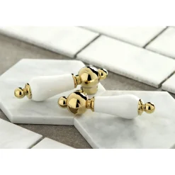 Best Heritage Wall Mount 2-Handle Kitchen Faucet Wall Mounted Kitchen Faucets