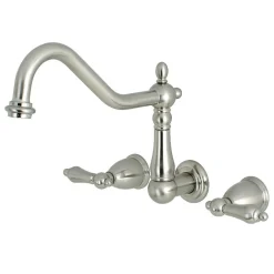 Clearance Heritage Wall Mount 3-Hole Kitchen Faucet Wall Mounted Kitchen Faucets