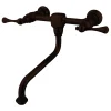Heritage Wall Mount 2-Handle Bathroom Faucet Wall Mount