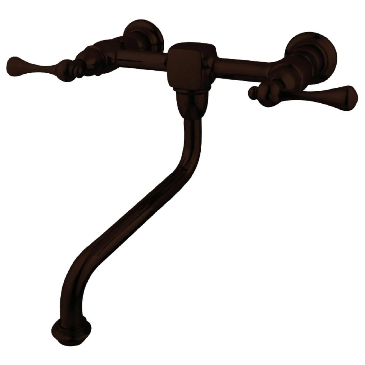 Heritage Wall Mount 2-Handle Bathroom Faucet Wall Mount