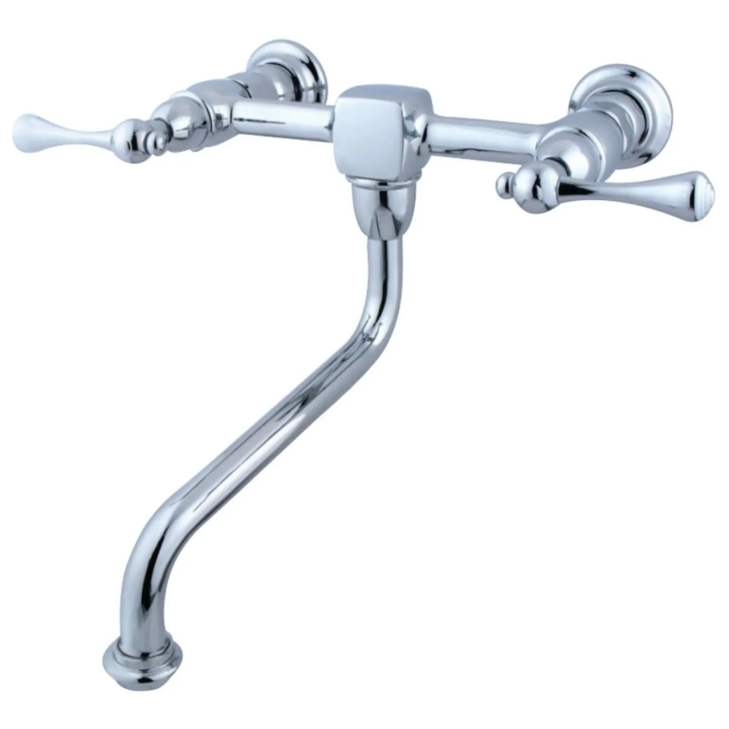 Heritage Wall Mount 2-Handle Bathroom Faucet Wall Mount