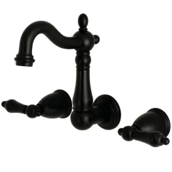 Clearance Heritage Wall Mount 3-Hole Bathroom Faucet Wall Mount