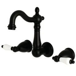 Best Heritage Wall Mount 8-Inch Center Bathroom Faucet Wall Mount