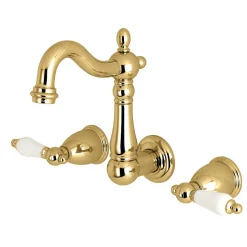 Best Heritage Wall Mount 8-Inch Center Bathroom Faucet Wall Mount
