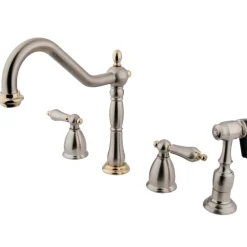 Discount Heritage Widespread Kitchen Faucet Widespread Kitchen Faucets