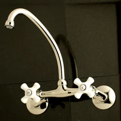 2-Hole 2-Handle Wall Mount Kitchen Faucet Wall Mounted Kitchen Faucets