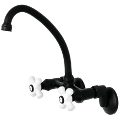 2-Hole 2-Handle Wall Mount Kitchen Faucet Wall Mounted Kitchen Faucets