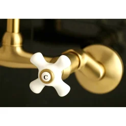 2-Hole 2-Handle Wall Mount Kitchen Faucet Wall Mounted Kitchen Faucets