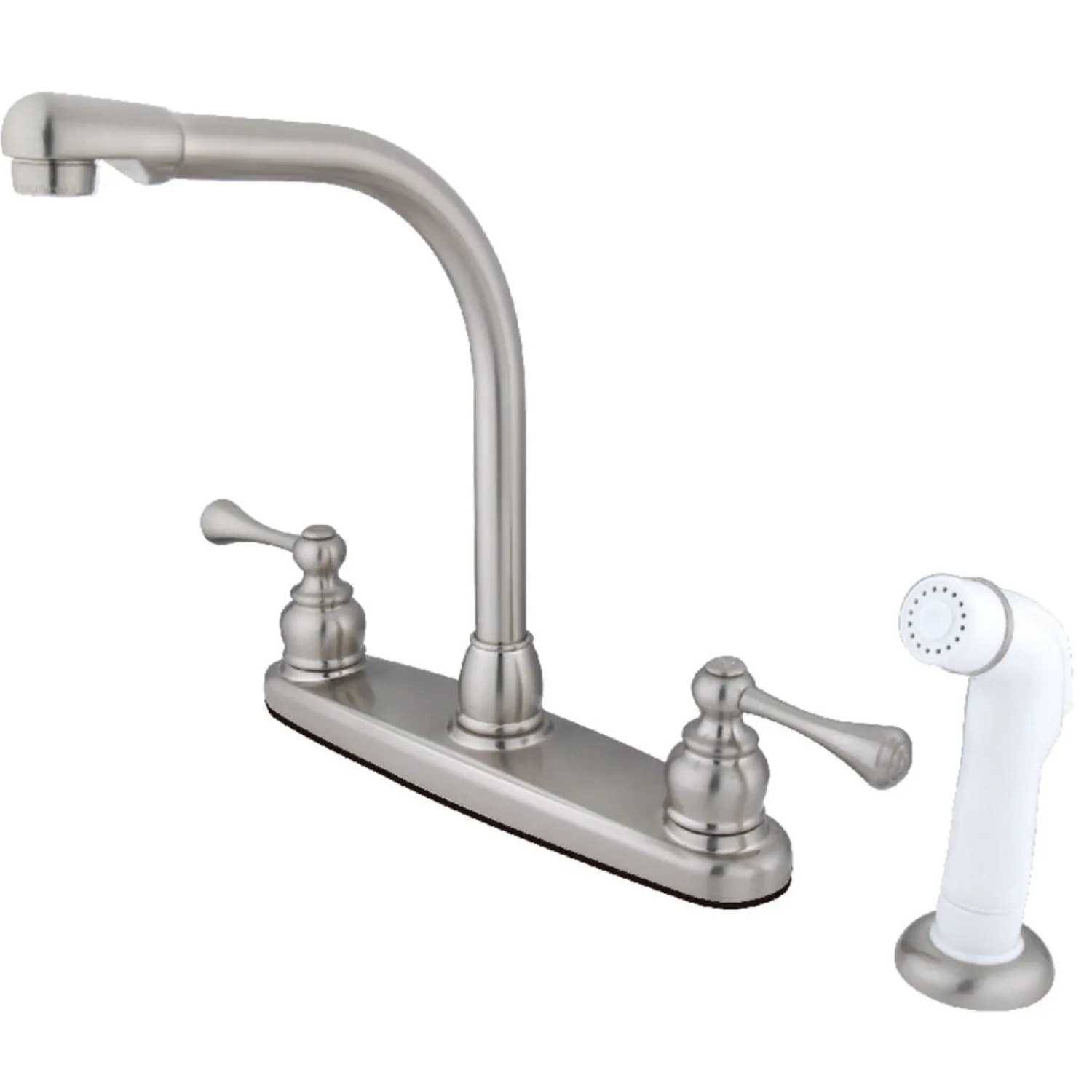 Online 4-Hole 8-Inch Centerset Kitchen Faucet Faucets With Side Spray