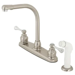 Online 4-Hole 8-Inch Centerset Kitchen Faucet Faucets With Side Spray