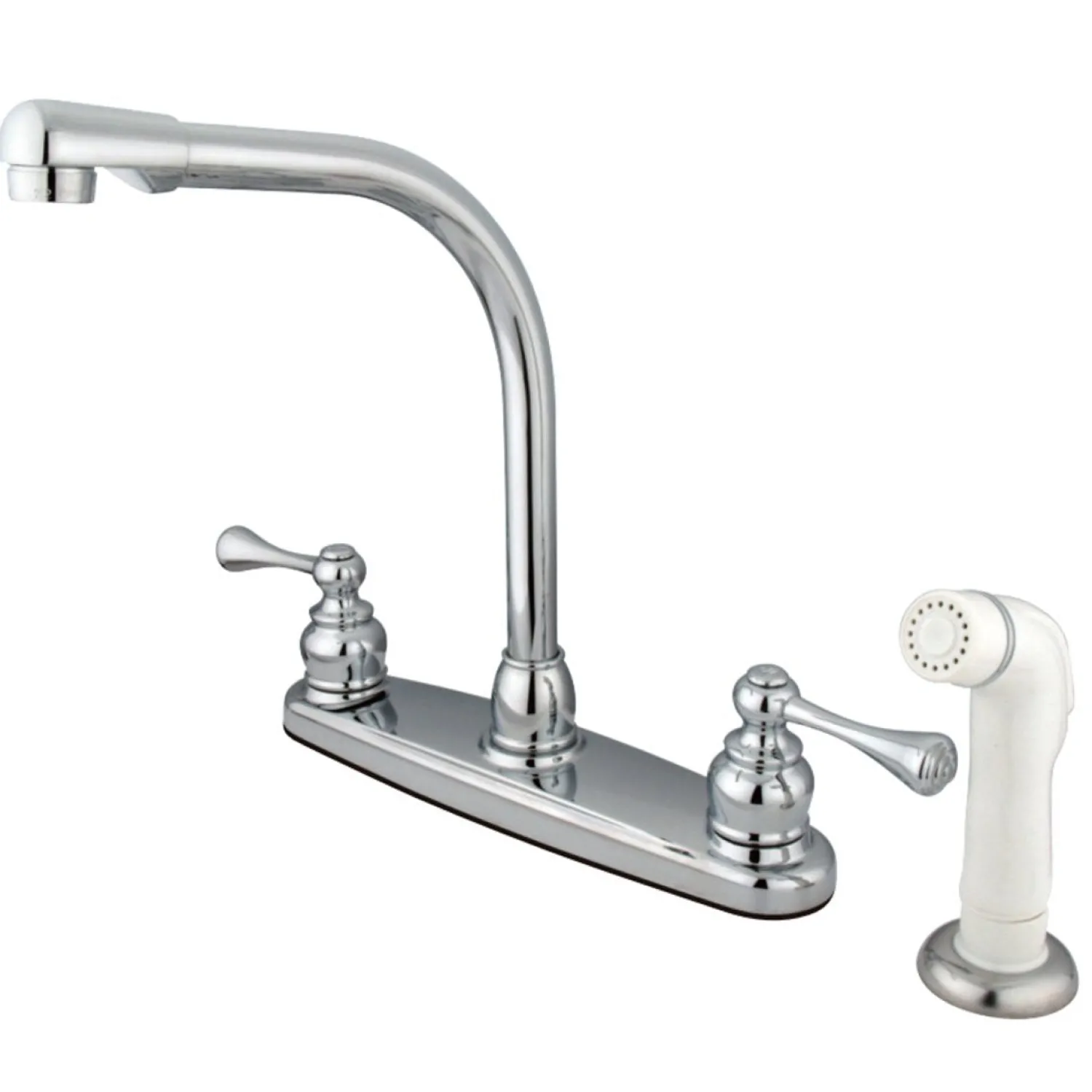 Online 4-Hole 8-Inch Centerset Kitchen Faucet Faucets With Side Spray
