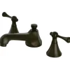 Online 3-Hole 8-Inch Widespread Bathroom Faucet with Brass Pop-Up 8" Widespread