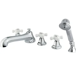 Sale 5-Hole Roman Tub Filler with Hand Shower Tub & Shower Sets|Tub Faucets