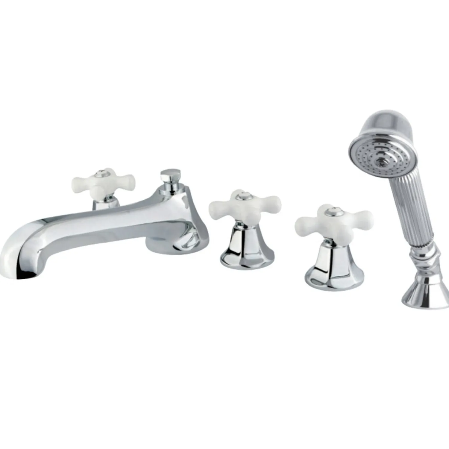 Sale 5-Hole Roman Tub Filler with Hand Shower Tub & Shower Sets|Tub Faucets