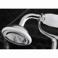 Online 2-Hole Tub Wall Mount Clawfoot Tub Faucet with Hand Shower Tub & Shower Sets|Tub Faucets