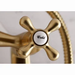Online 2-Hole Tub Wall Mount Clawfoot Tub Faucet with Hand Shower Tub & Shower Sets|Tub Faucets
