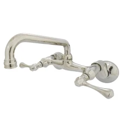 6-Inch Adjustable Center Wall Mount Kitchen Faucet Wall Mounted Kitchen Faucets