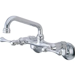 6-Inch Adjustable Center Wall Mount Kitchen Faucet Wall Mounted Kitchen Faucets