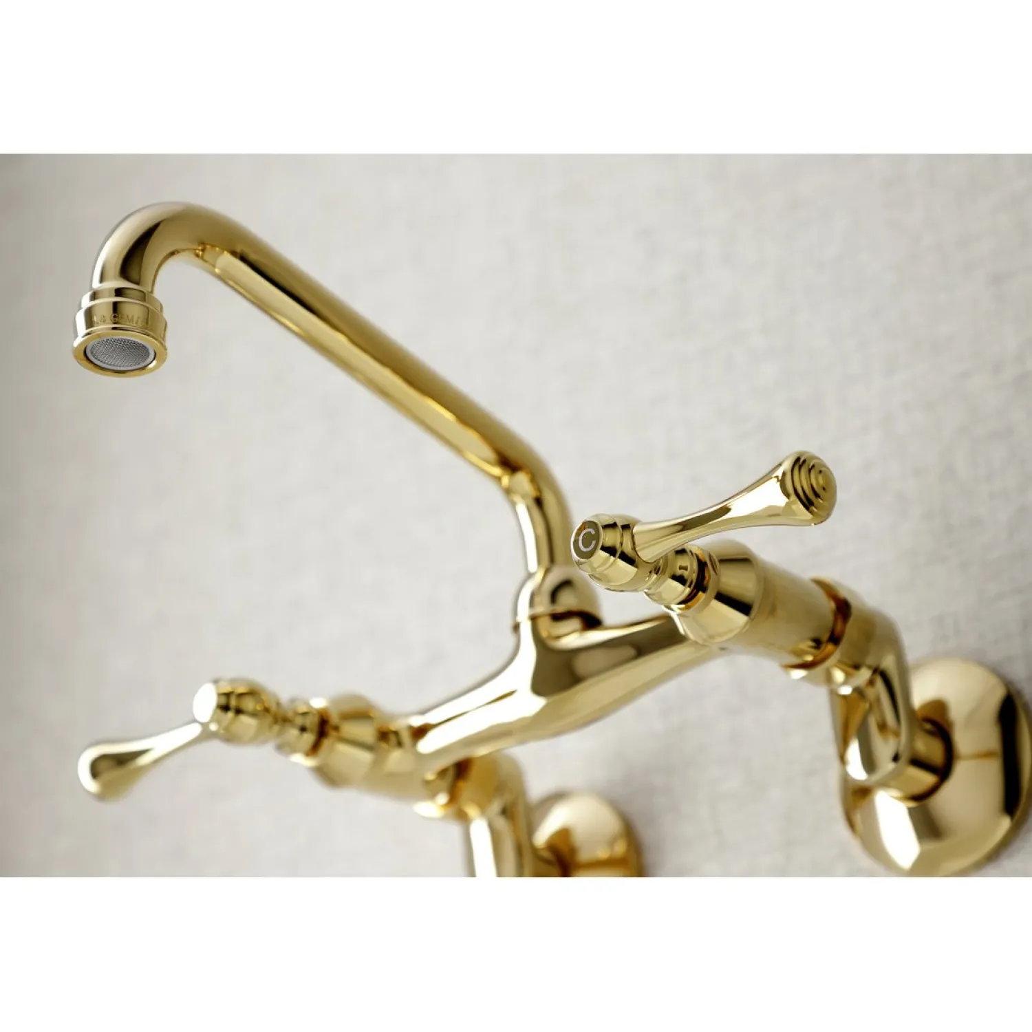 6-Inch Adjustable Center Wall Mount Kitchen Faucet Wall Mounted Kitchen Faucets