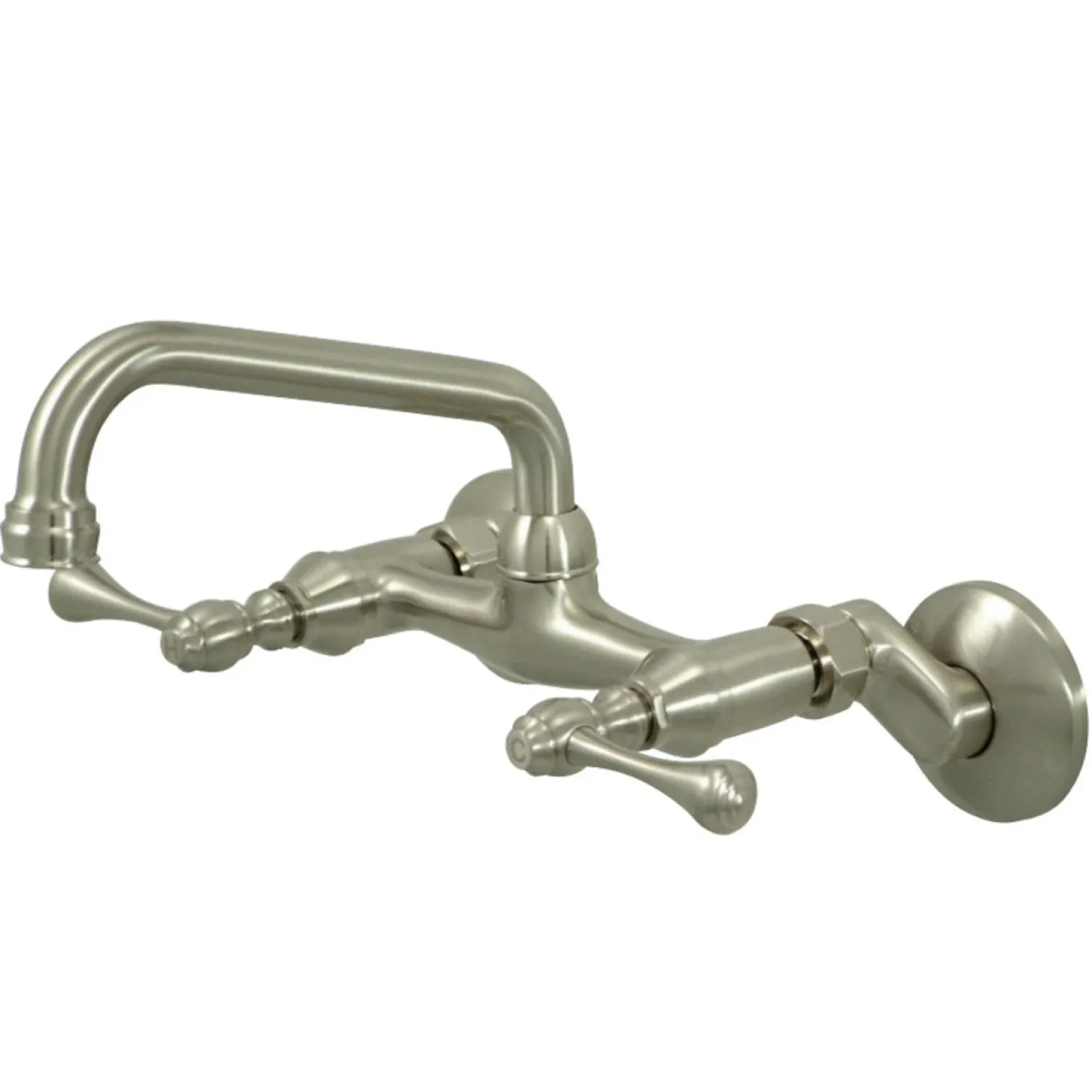 6-Inch Adjustable Center Wall Mount Kitchen Faucet Wall Mounted Kitchen Faucets