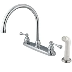 Best 8-Inch Centerset 2-Handle Kitchen Faucet Faucets With Side Spray