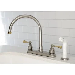 Best 8-Inch Centerset 2-Handle Kitchen Faucet Faucets With Side Spray