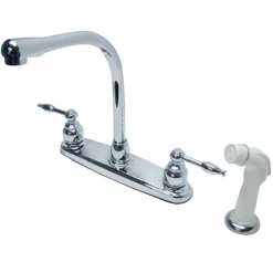 New 8-Inch Centerset Kitchen Faucet Faucets With Side Spray