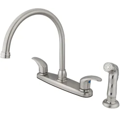 Clearance 8-Inch Centerset 4-Hole Kitchen Faucet Faucets With Side Spray