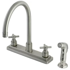 Hot 8-Inch Centerset Kitchen Faucet with Side Sprayer Faucets With Side Spray