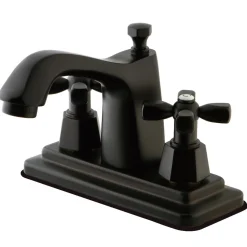 Outlet 4-Inch Centerset Bathroom Faucet with Push Pop-Up Drain 4" Center Set