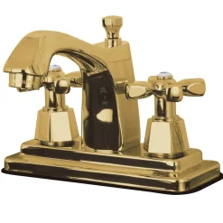 Outlet 4-Inch Centerset Bathroom Faucet with Push Pop-Up Drain 4
