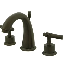 8-Inch Widespread Bathroom Faucet with Brass Pop-Up 8
