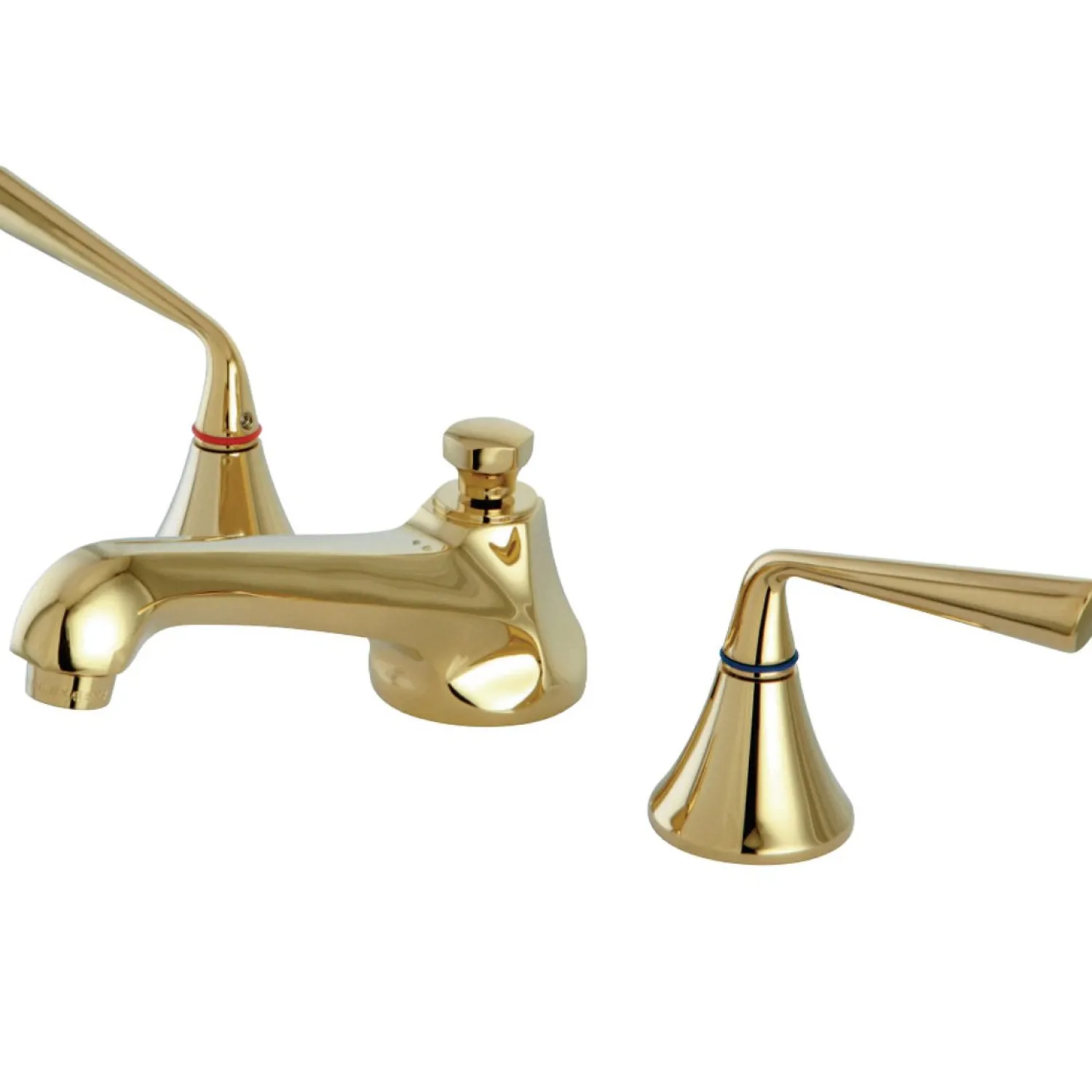 Discount 8-Inch Widespread 3-Hole Bathroom Faucet with Brass Pop-Up 8" Widespread