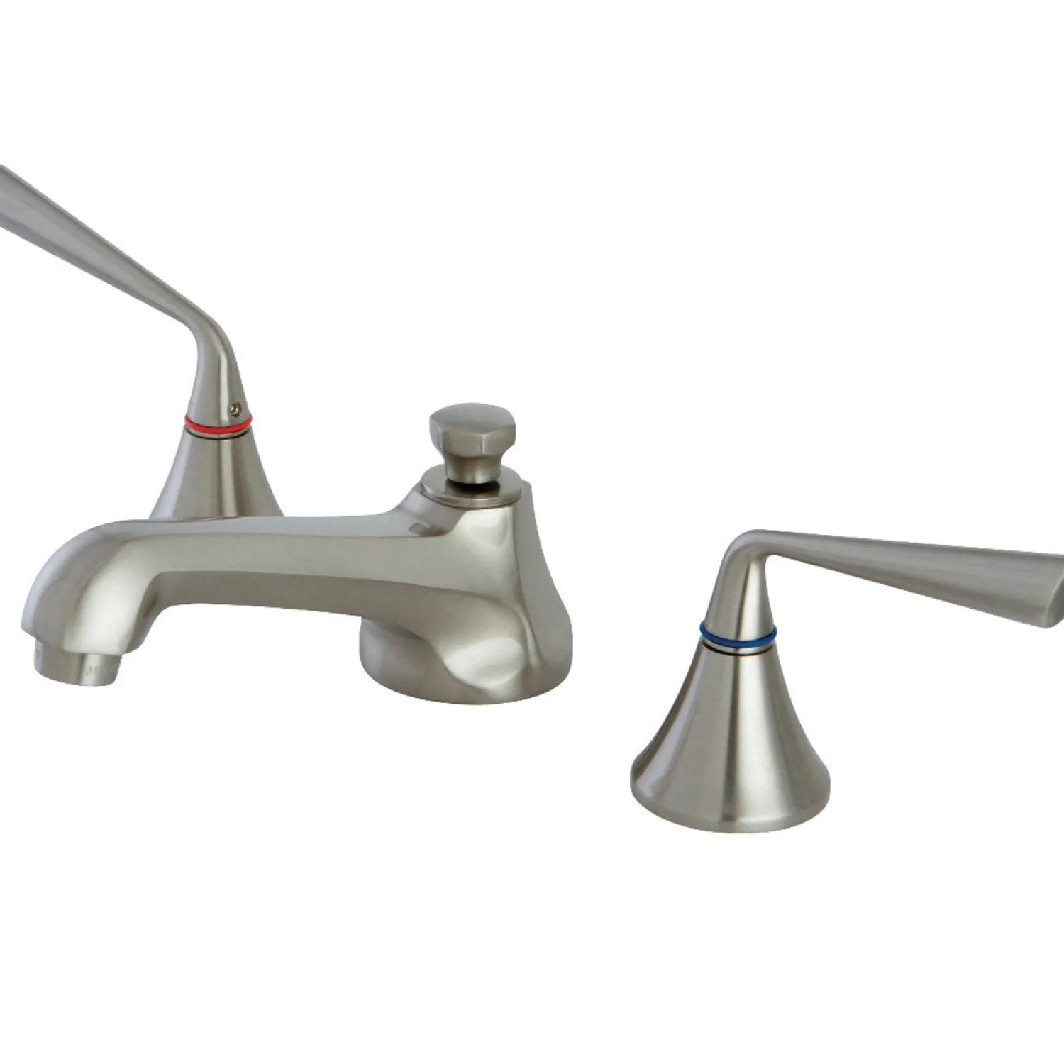 Discount 8-Inch Widespread 3-Hole Bathroom Faucet with Brass Pop-Up 8" Widespread