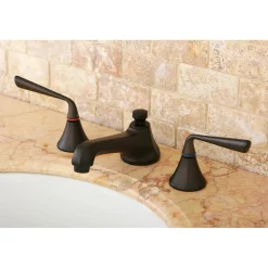 Discount 8-Inch Widespread 3-Hole Bathroom Faucet with Brass Pop-Up 8