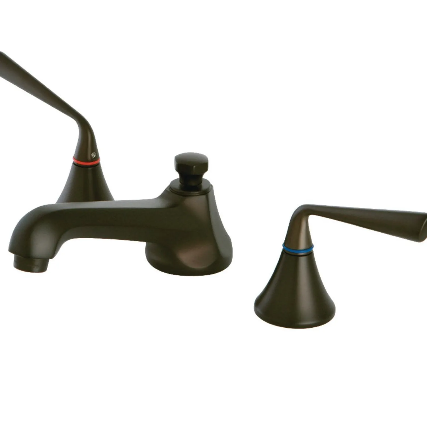 Discount 8-Inch Widespread 3-Hole Bathroom Faucet with Brass Pop-Up 8" Widespread