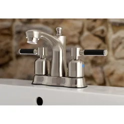 Hot Kaiser Deck Mount 4" Centerset Bathroom Faucet 4" Center Set