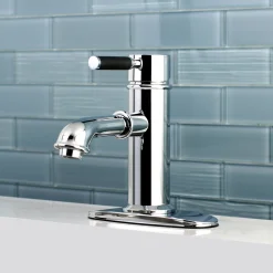 Kaiser Single-Handle Bathroom Faucet Single Hole|4" Center Set
