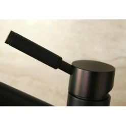 Clearance Kaiser Single Handle Vessel Sink Faucet with Black Silicone Handle Vessel Faucets