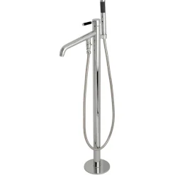 Outlet Kaiser Single Hole Single Handle Freestanding Tub Faucet with Hand Shower Free Standing Tub Fillers|Tub Faucets