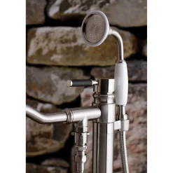 Discount Kaiser Single Handle Single Hole Freestanding Tub Faucet with Hand Shower Free Standing Tub Fillers|Tub Faucets