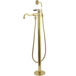 Discount Kaiser Single Handle Single Hole Freestanding Tub Faucet with Hand Shower Free Standing Tub Fillers|Tub Faucets