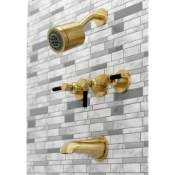Clearance Kaiser Three-Handle Tub and Shower Faucet Tub & Shower Sets