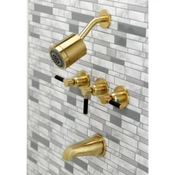 Clearance Kaiser Three-Handle Tub and Shower Faucet Tub & Shower Sets