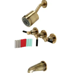 Clearance Kaiser Three-Handle Tub and Shower Faucet Tub & Shower Sets