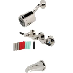 Clearance Kaiser Three-Handle Tub and Shower Faucet Tub & Shower Sets